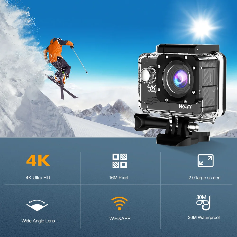 2024 Ek7000 Cheap Price Eken H9r Full Hd 16mp 1080p Yi 4k Sports