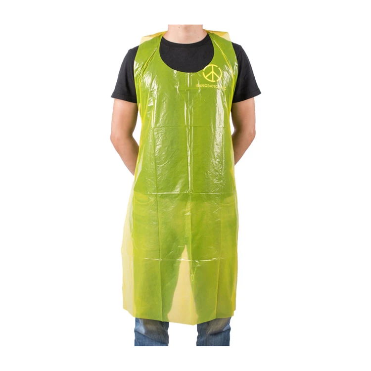 Yellow Aprons on a Roll 69cm x 116cm Per 200 Disposable Apron PPE 