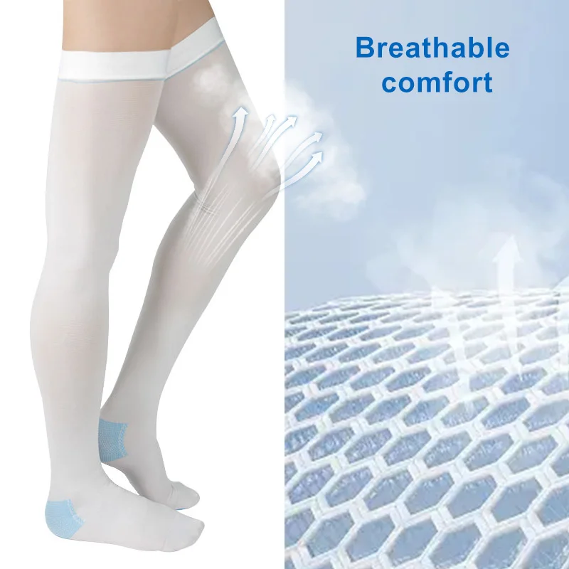 Medical Compression Sock Ted Close Toe Antiembolism Knee High Thigh