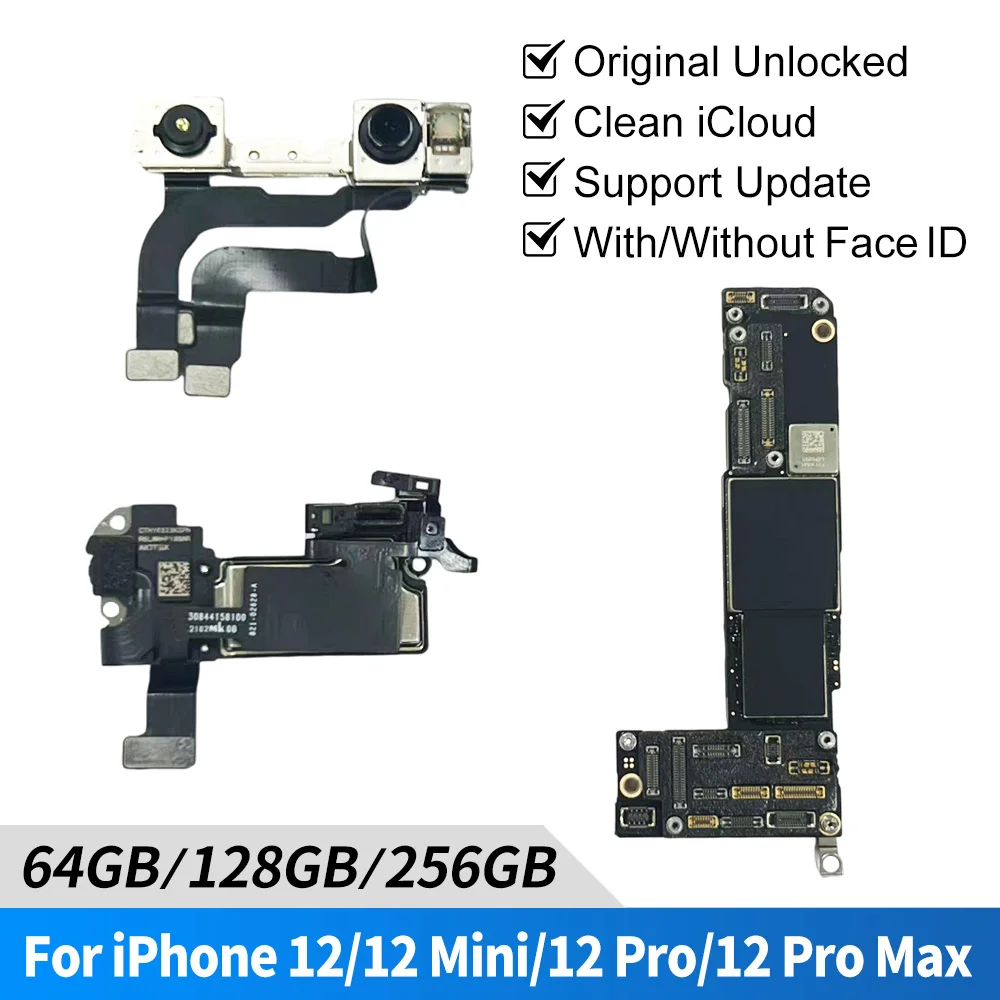 iPhone 12/12 Pro/12 Pro Max/12 Mini 用 オリジナル Logic ボード 64G