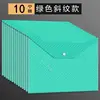 (Pack of 10) Green Twill Document Bags