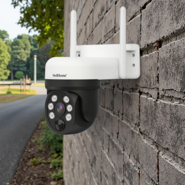 For 4MP Solar Wireless Monitoring WiFi Outdoor Camera Night Vision CMOS Memory Card Support HD Low Power Battery Monitor