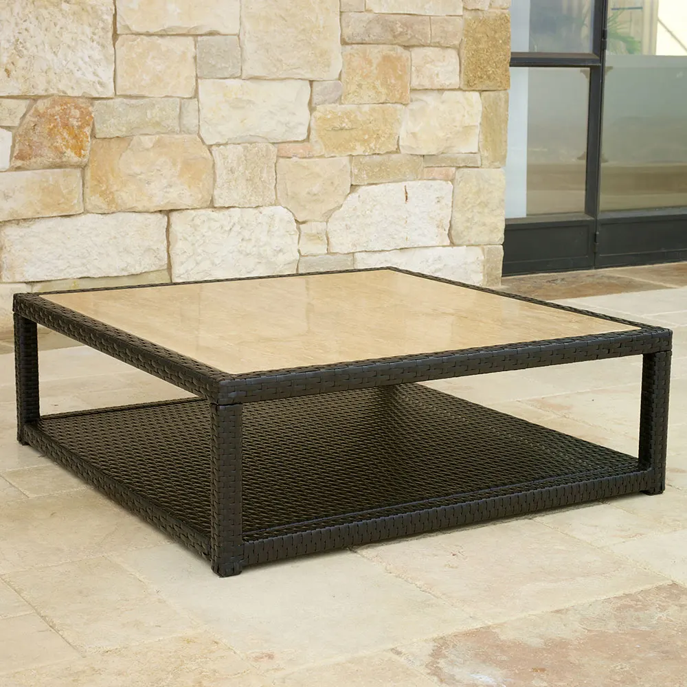 Sectional Durable Aluminium Frame Sofas Set Poly Wicker Ratan Garden