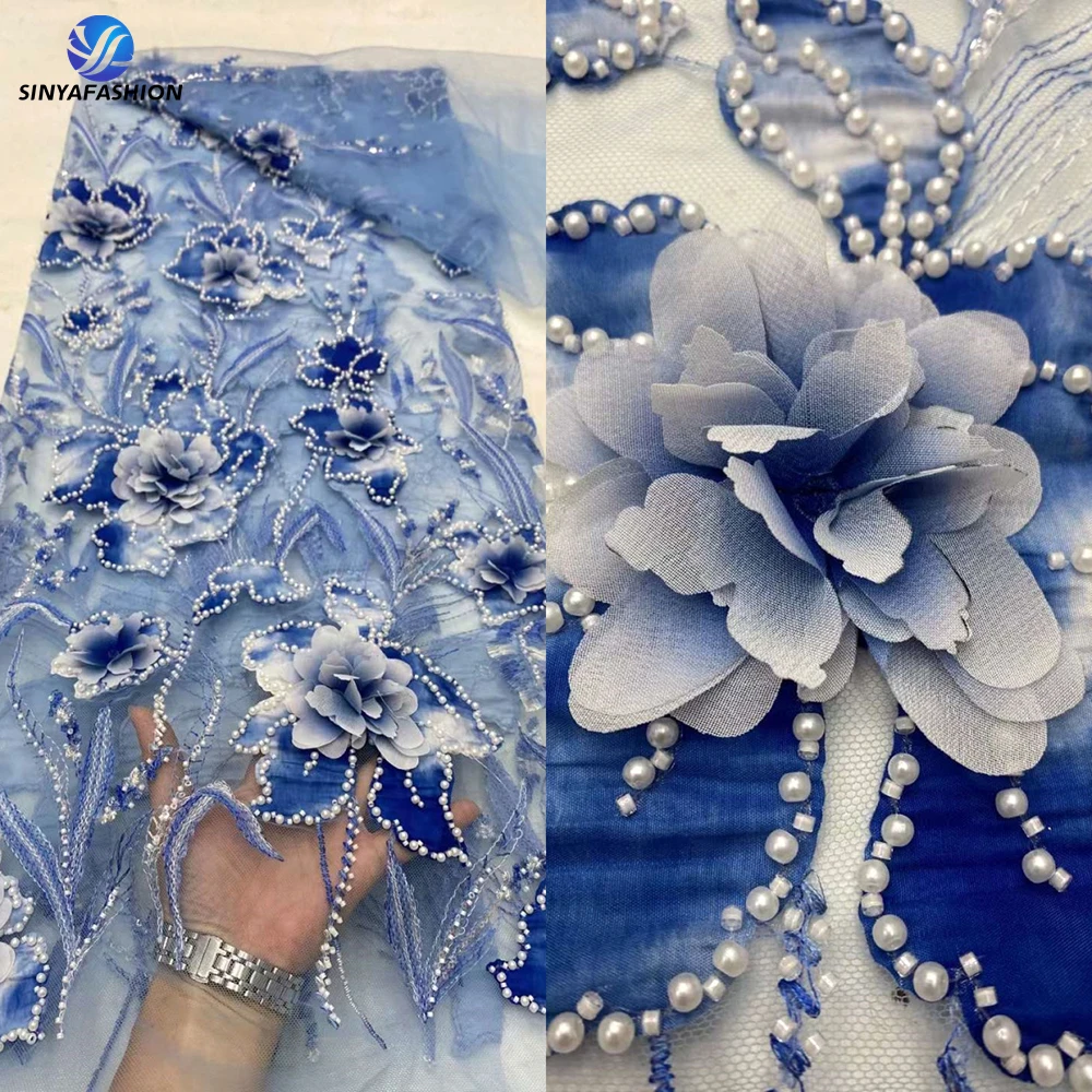 SUNMOVE 3Dビーズ刺繍スパンコールレースアップリケ ホワイトミラー フラワーファブリックカラーパッチモチーフ ウェディングガウンドレス ブライ 1ペア 3Dビーズ刺繍 スパンコール レース アップリケ ゴールドミラー フラワー生地 襟パッチモチーフ ウェディングガウン ドレス ブライダル  DIY クラフト