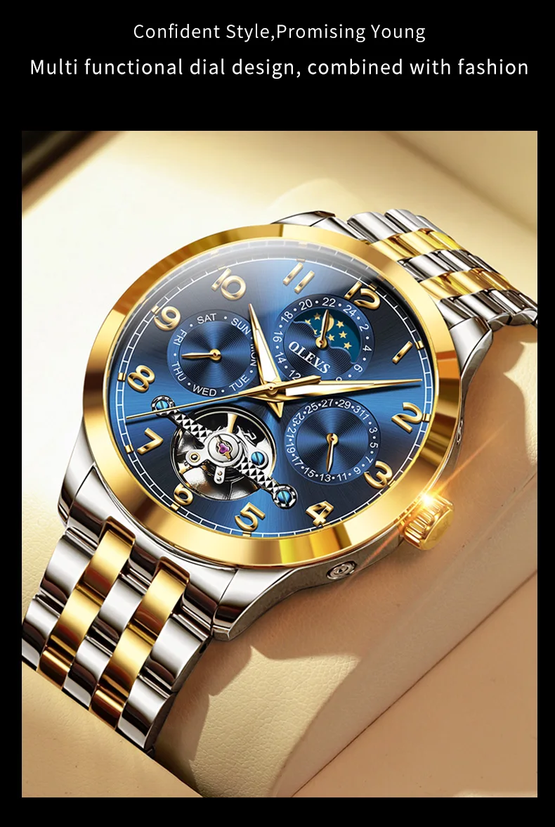 OLEVS 7018 Automatic Mechanical Watch description image 4
