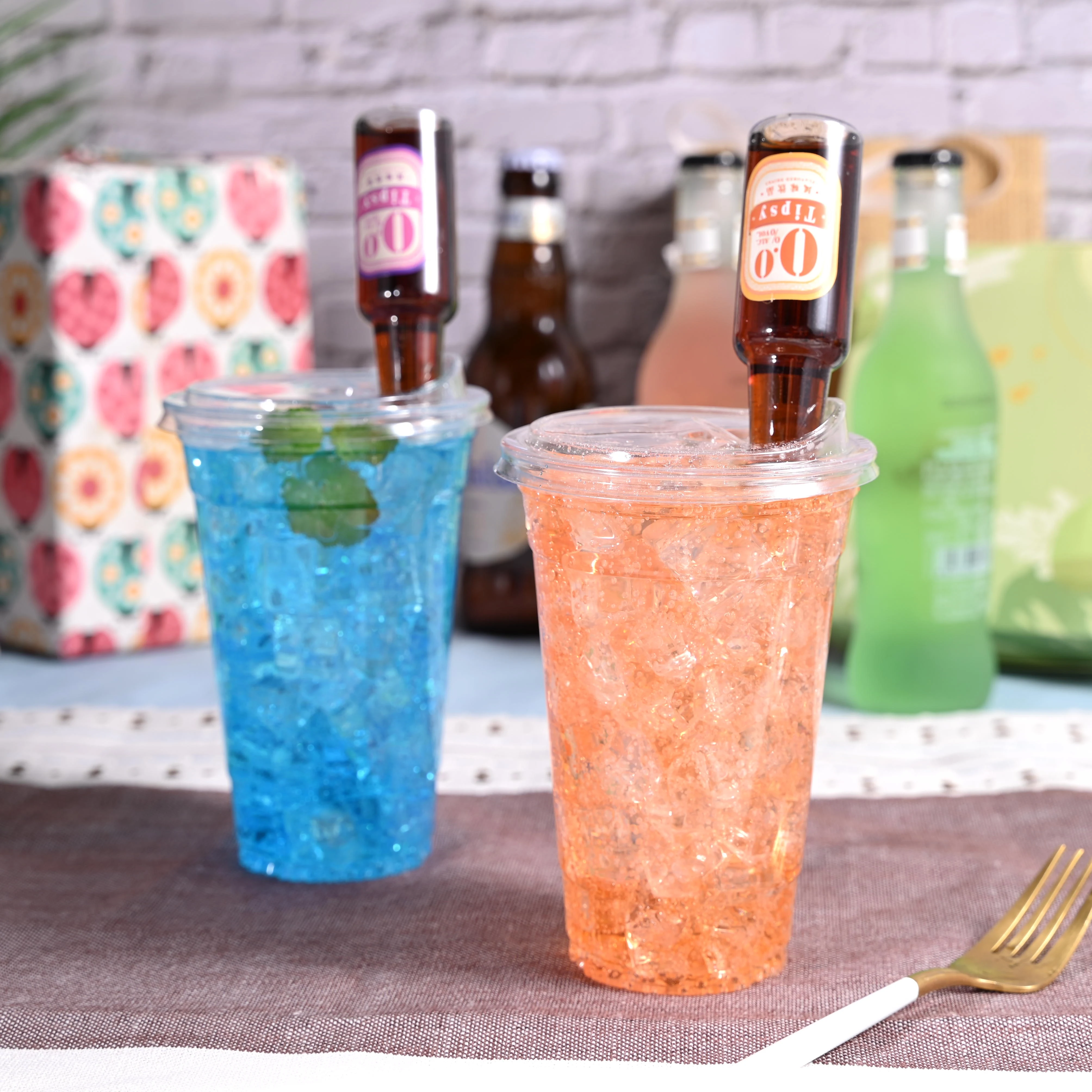 Custom Printed Compostable Biodegradable Plastik 9oz Beer Plastic Water