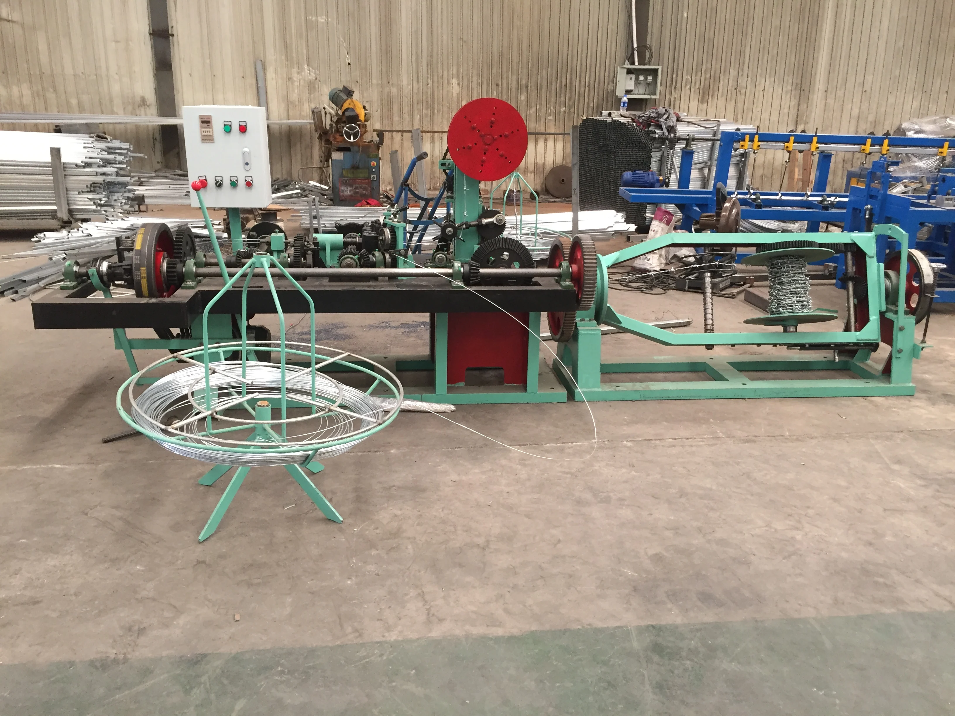 Production automatic barbed wire make machine cs-c easy operate manufacture