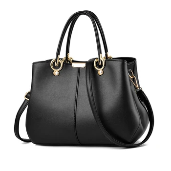 Women Handbag Luxury Designer Leather Shoulder Bags Large Capacity Black Tote Bag Famous Brand Vintage Purses and Handbags