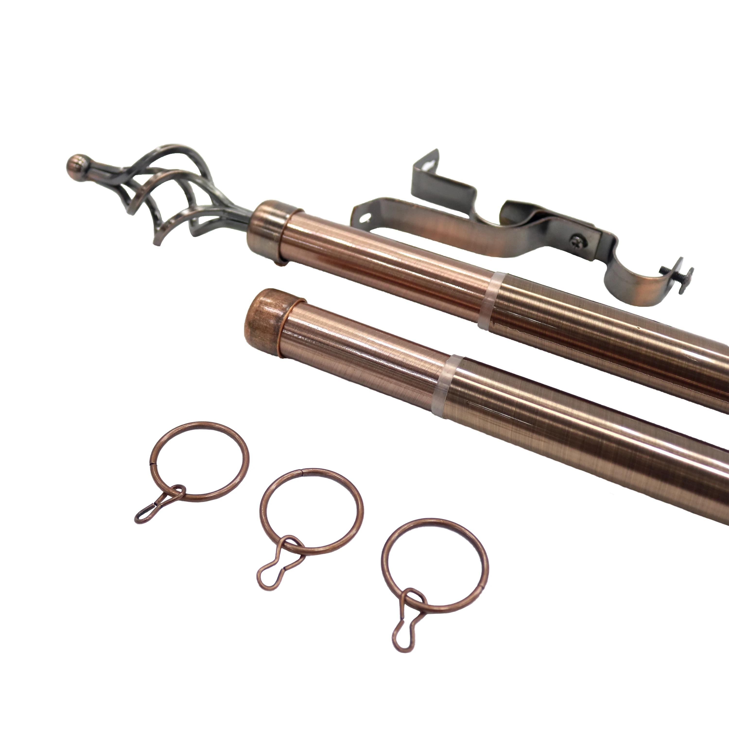 Curtain Accessories Extendable Metal Curtain Iron Double Curtain Pipes