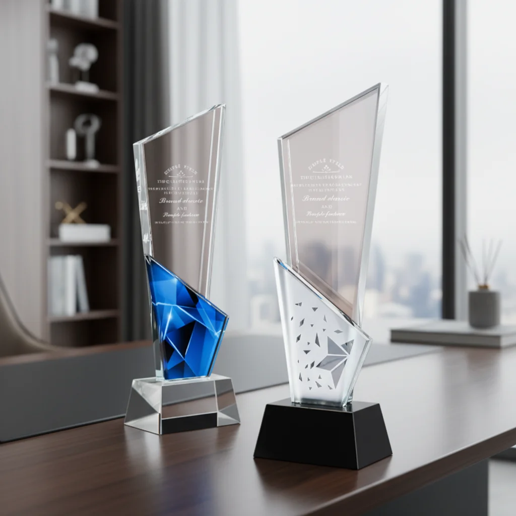 Vente en cours - Haut de gamme créatif de haute qualité, souvenirs gravés, ornements de bureau, trophées en cristal