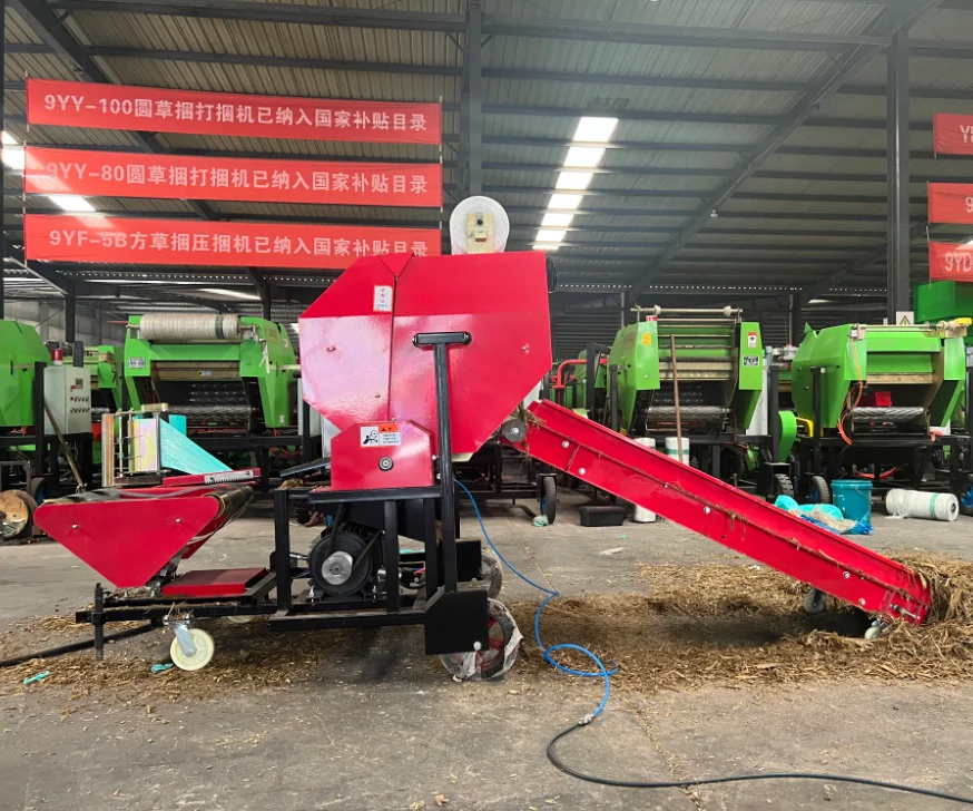 Hay Packing Machine 1 Ton Silage Baler Round Straw Baler Machine