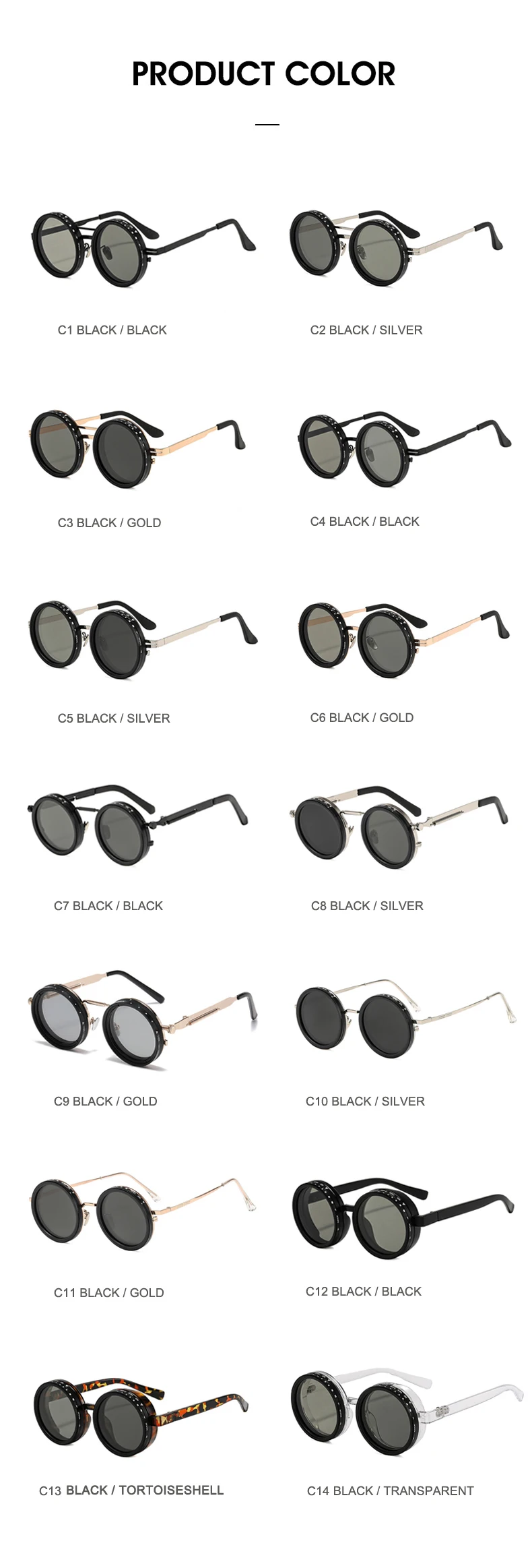 Hot High Quality Round Polarized Brightness Adjustable Sunglasses Aperture ND Filter Tint Adjustment Sunglasses with Camera Lens