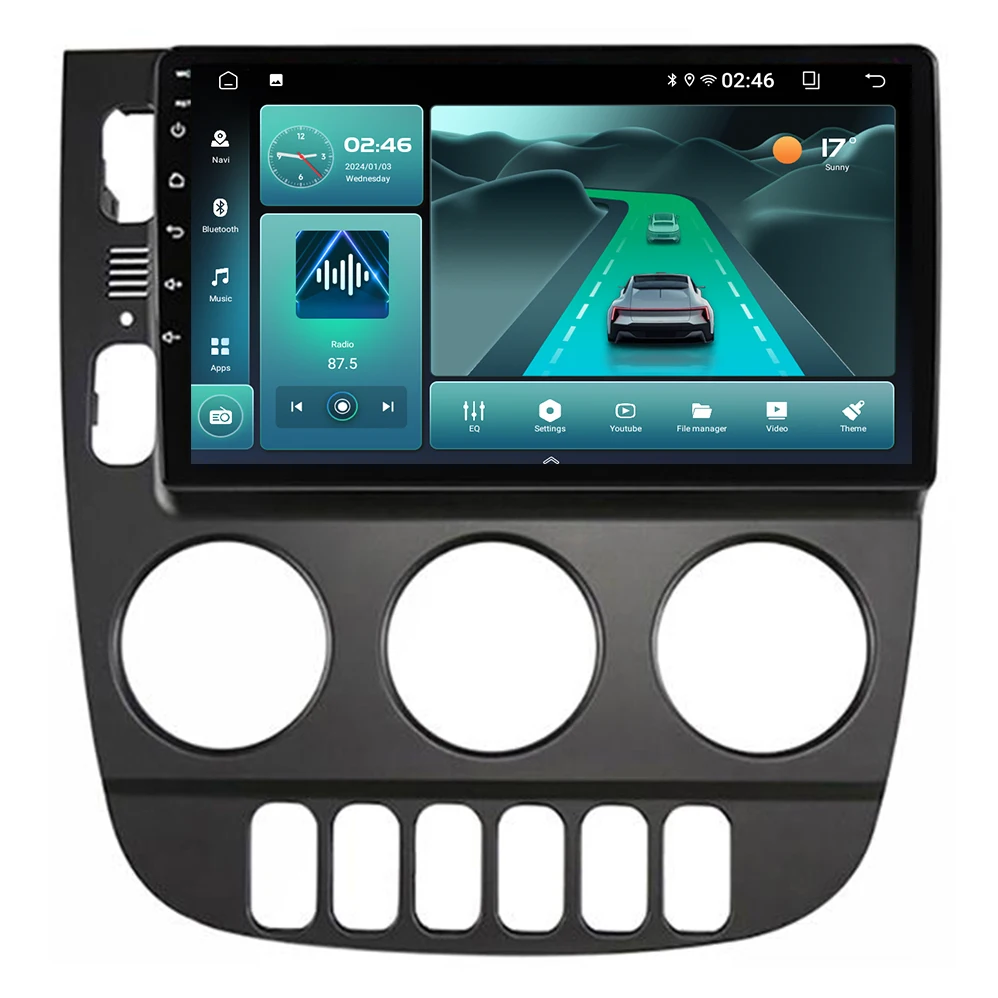 Android 15 Carplay 5G+2.4G WIFI Car Video Player  5.4 for Mercedes Benz ML350 M-Class W163 2001-2005 Navigation GPS