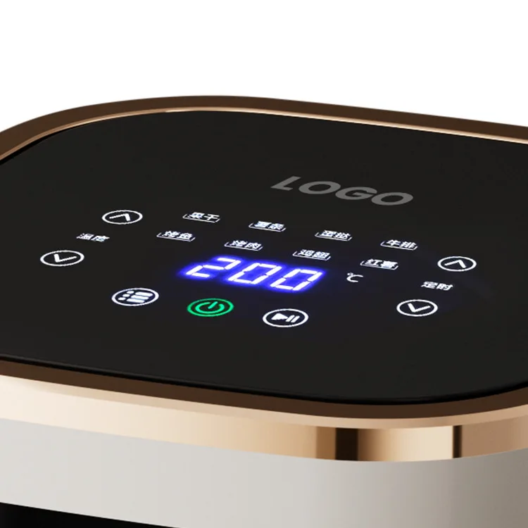 Household Multi-function 6L Mechanical Touchscreen Knob Visual Smart air Fryer