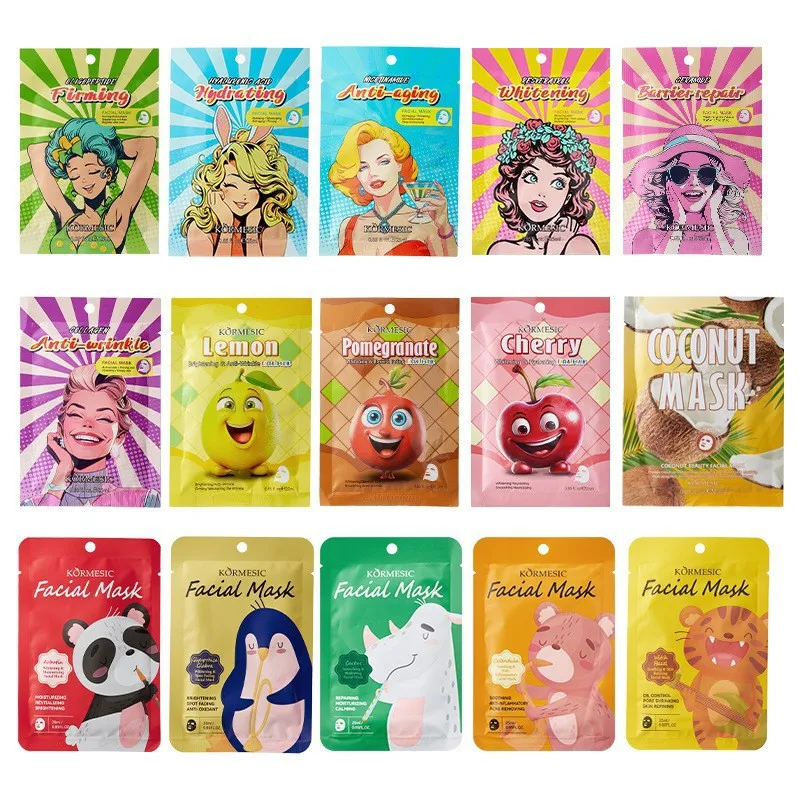 KORMESIC 25ml Wholesale HALAL Beauty Face Mask Moisturising Niacinamide Whitening Wrinkle Firming Retinol Collagen Facial Mask