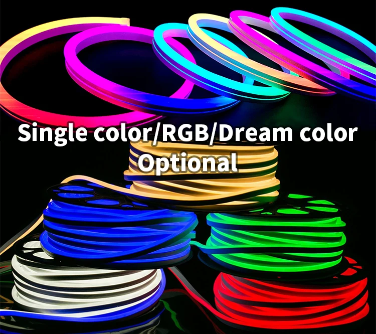 Dc12v 24v 6x12 8x16mm Smd2835 120leds/m Led Flexible Rope Silicone