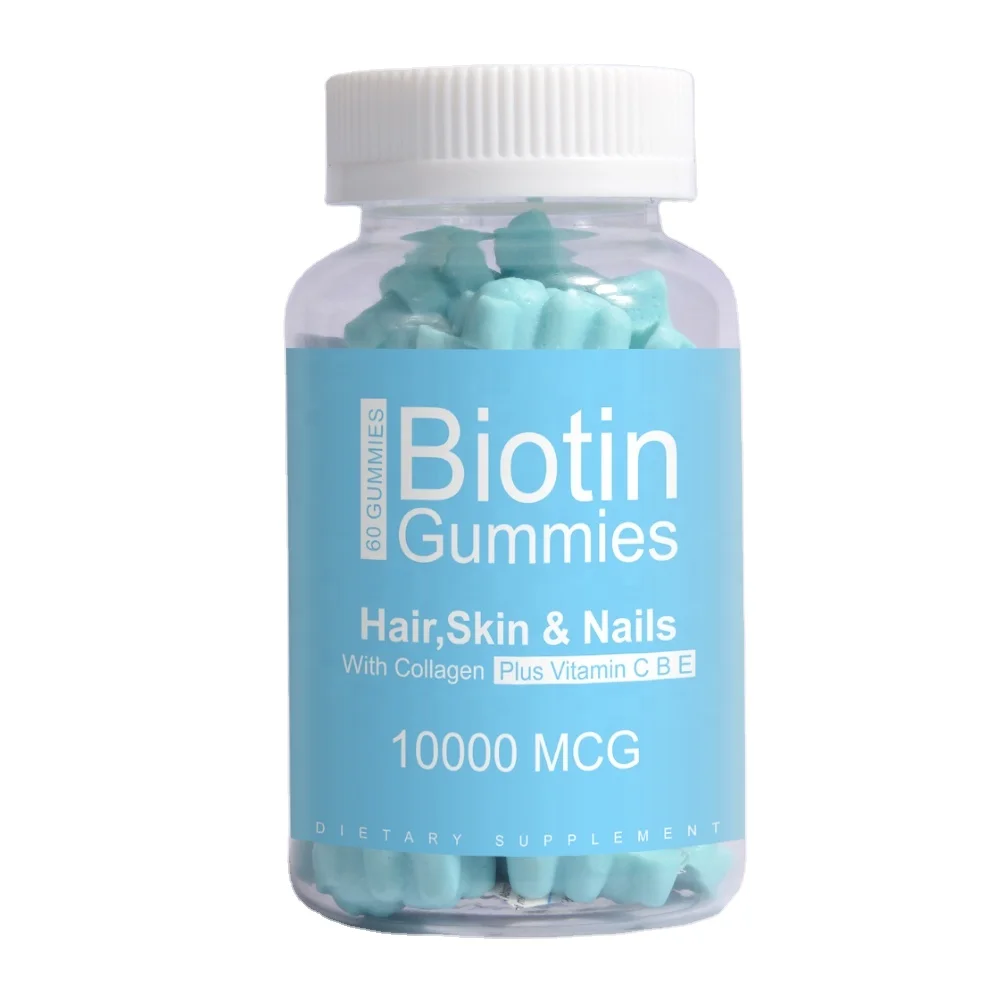 OEM Fast Shipping 100% Natural Biotin Collagen vitamins Gummies bear for skin whitening Skin care Hair And Nail