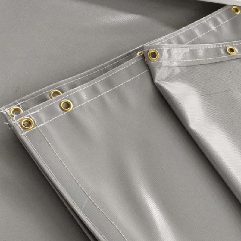 China Factory Sound Barrier Sheet Tarp Soundproof PVC Coated Tarpaulin Stock for Sale