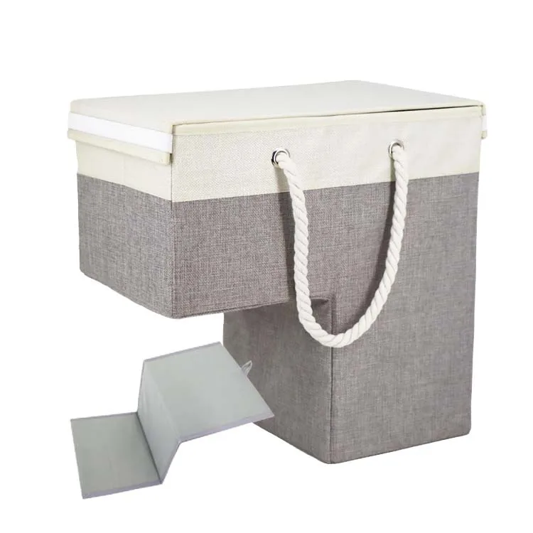 Lshaped Stair Basket,Foldable Stair Step Basket Organizer,16" Large