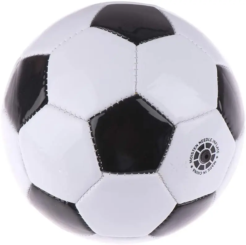 Mini ballons de Football de Table de 32mm, 6 pièces, en noir et blanc