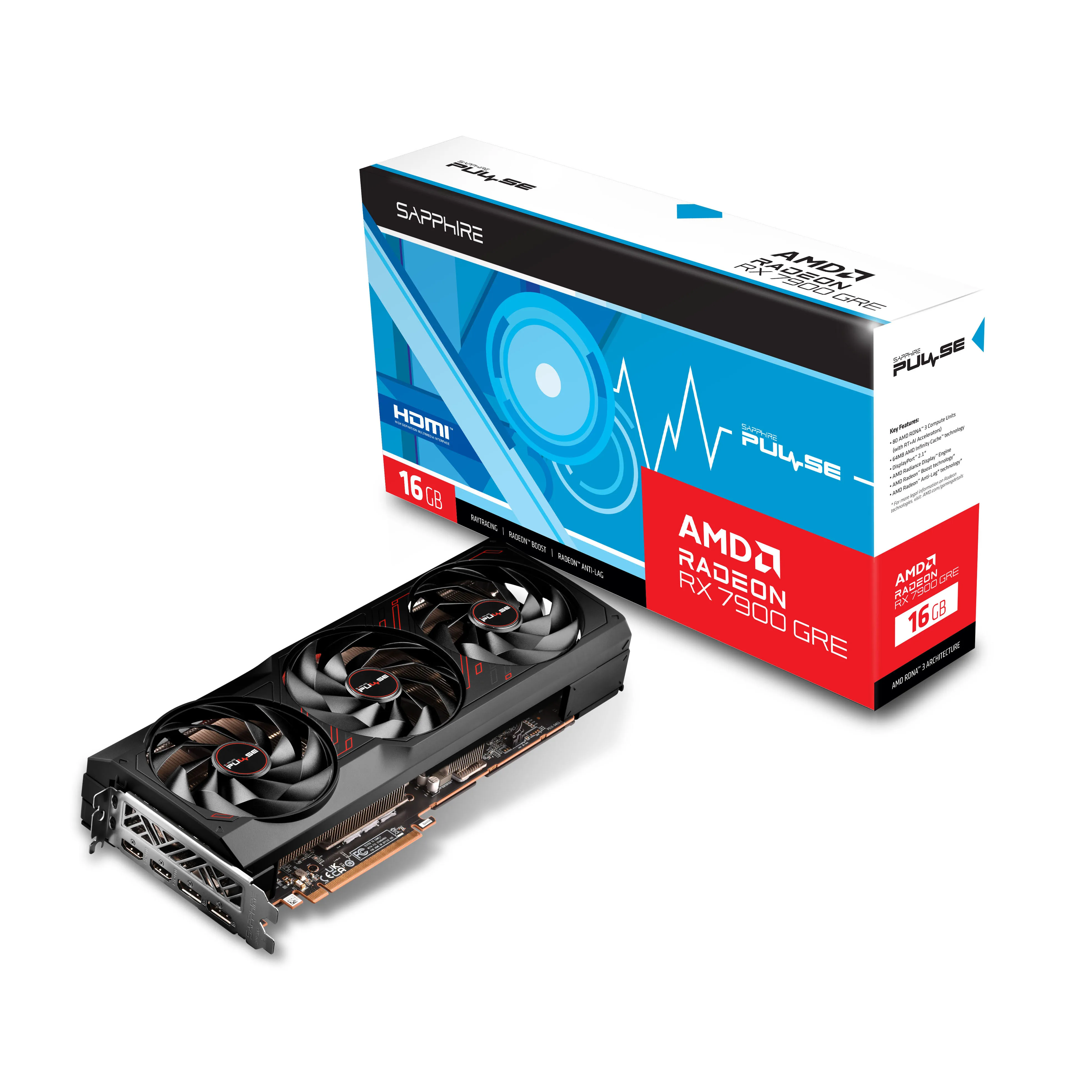 SAPPHIRE NITRO+ Gaming Radeon RX 7900 GRE 16GB GDDR6 PCI