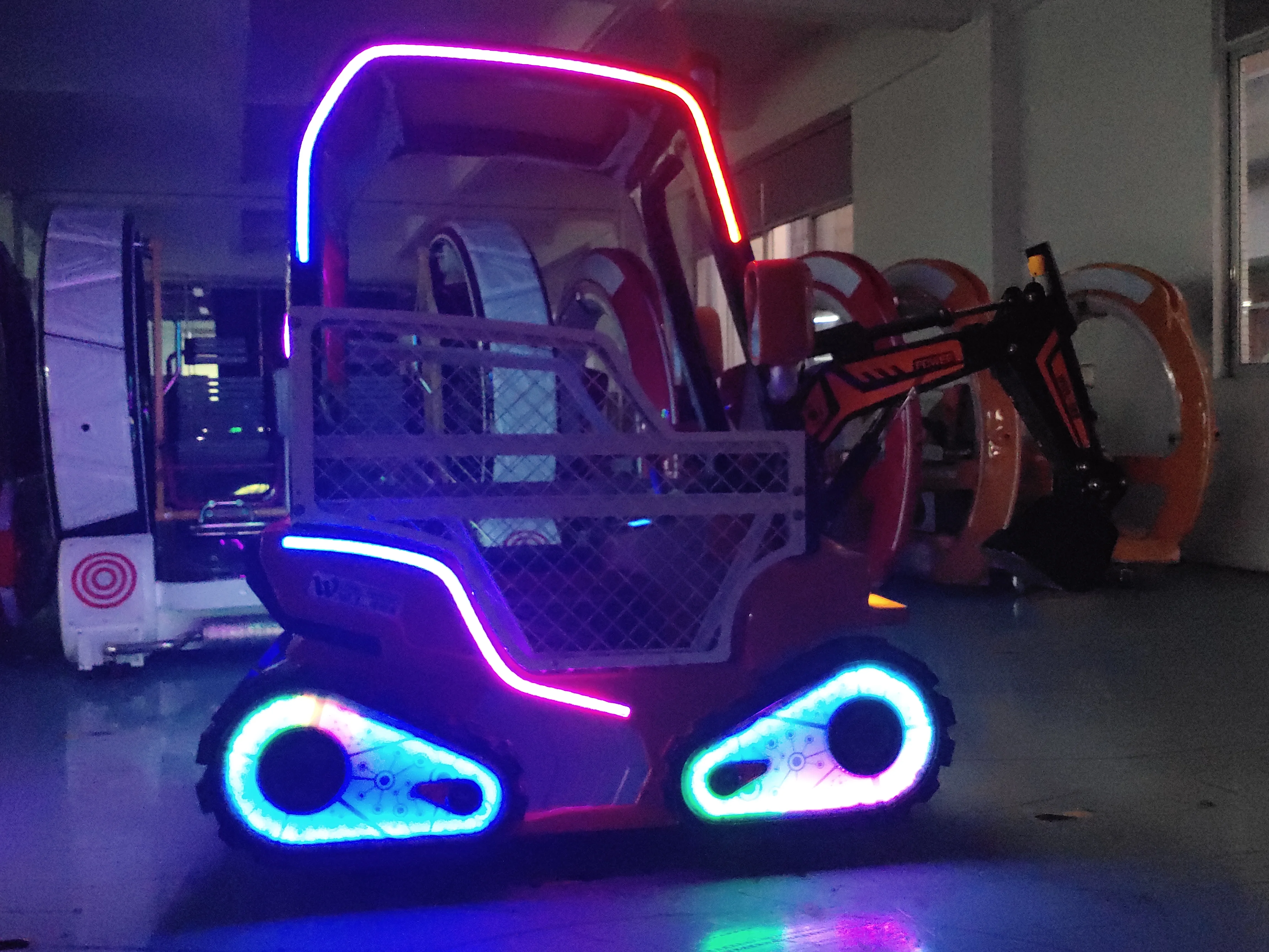 Amusement Rides Coin Operated Game Machine Treasure Digger Mini Excavator Ride on Car for Sale