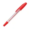 Transparent barrel red ink