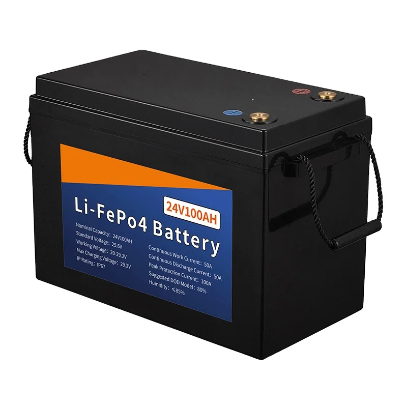 High Quality Best Lithium Ion Battery Pack 30ah 50ah 100ah 200ah 12v 24v Golf Cart Lifepo4 Battery with Waterproof case