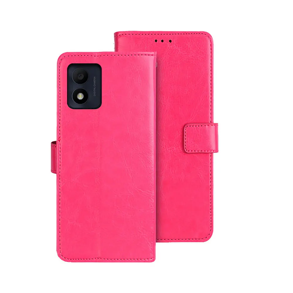 PU Leather Card Wallet Mobile Phone Case Matte Skin Feel Soft Cell Phone Cover  For Alcatel 1B supplier