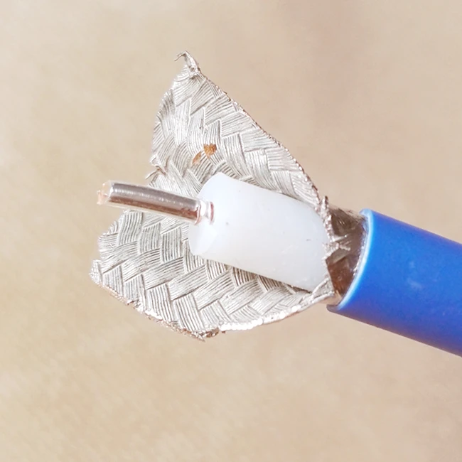 50ohm Low PIM RG401 RG402 High Temperature Semi Flexible RF Coaxial Cable  for 4G/5G Antenna