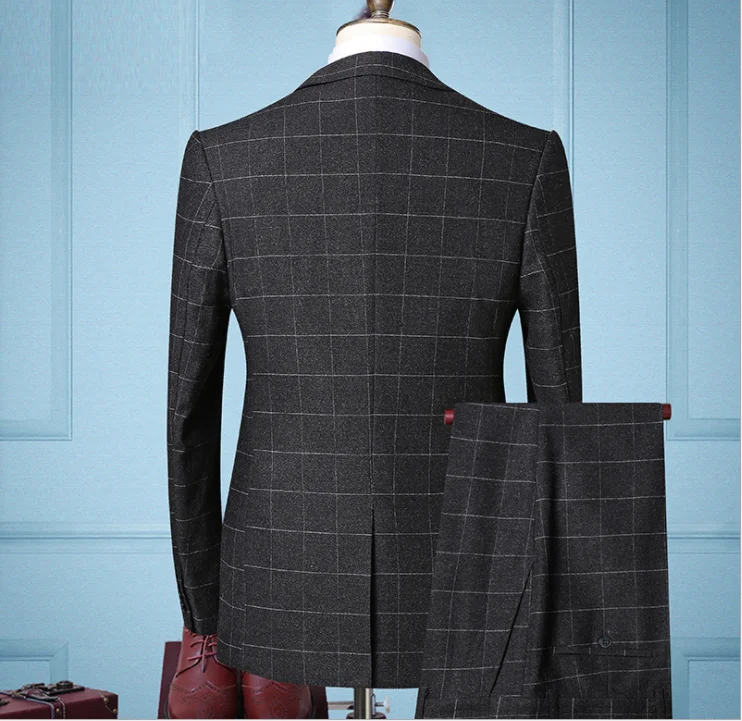 Fast Delivery Low MOQ 3 Pieces Formal Cheap Men Wedding Suits,party Male Suits,wedding M aperçu 2