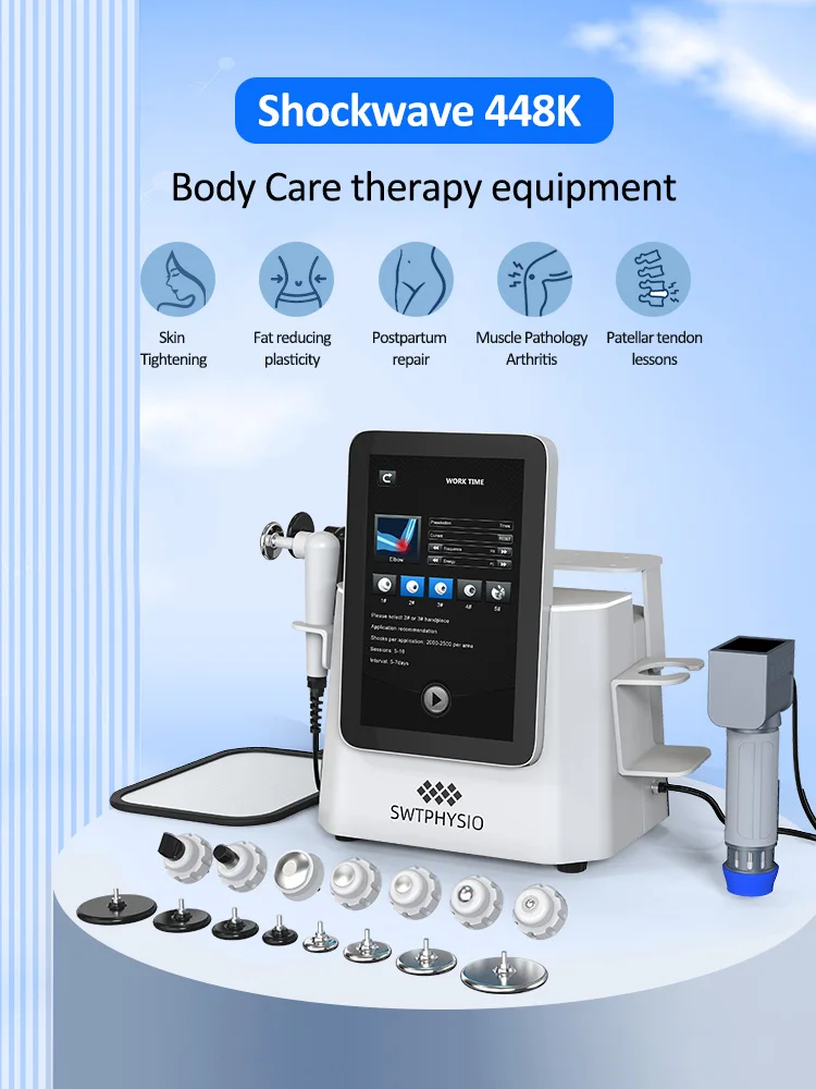 Professional Therapy Pain Relief Shockwave 448k Therapy Machine Physical Therapy Focused Shockwave Equipment