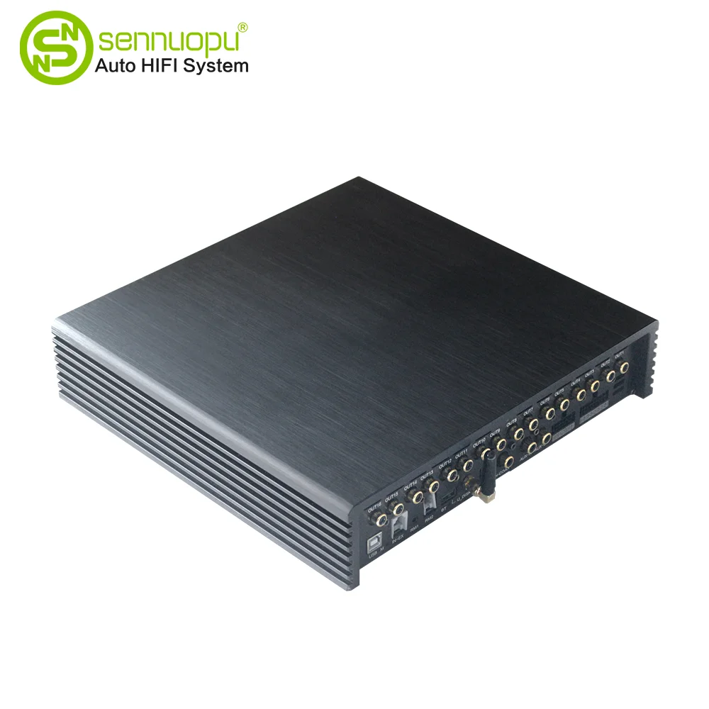 Sennuopu 14 CH Amplifier with 16 CH DSP - Class AB Power