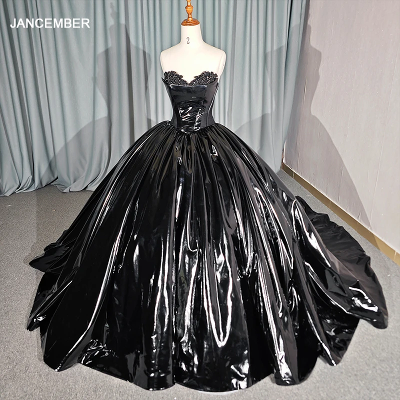 black shiny formal dress Hot Black Sequin Prom Dress Fitted Sleeveless Formal Dress with Slit Black / US12 main image 1
