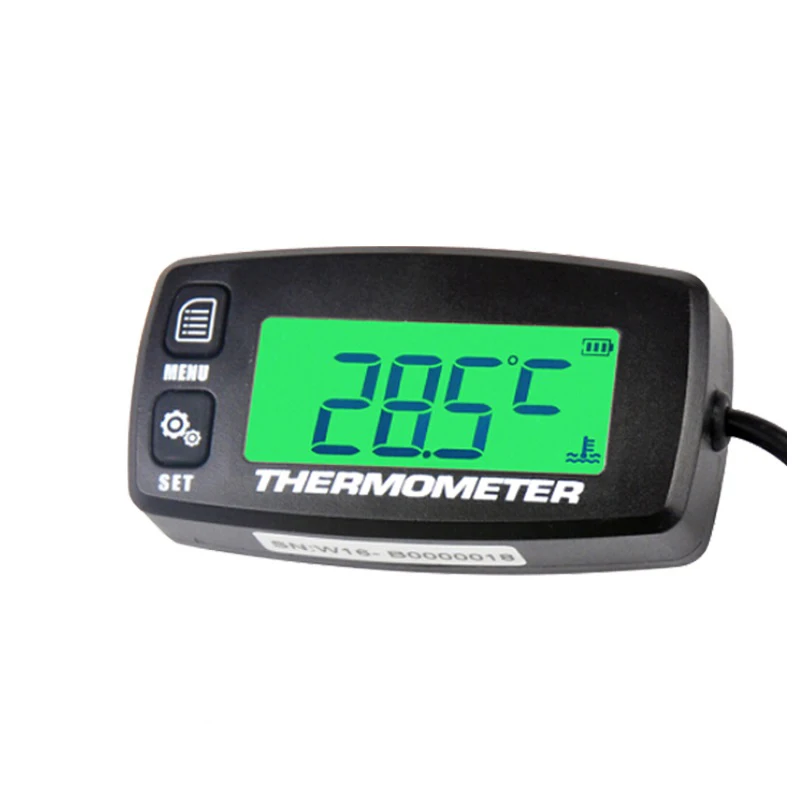 LCD Tachometer Engine Water Thermometer Gauge Digital Display for Motorcycle ATV Boat