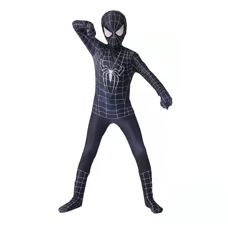 Kids Spider Man Cosplay Costume Zentai Spiderman Superhero Bodysuit ...