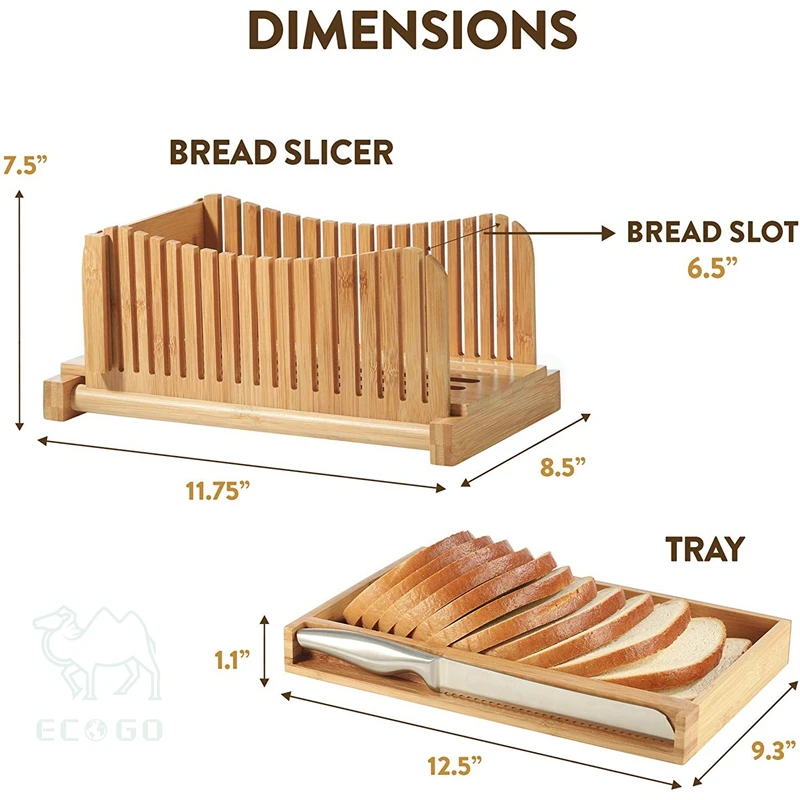 Source Bamboo bread slicer cutter cutting with knife for homemade bread on  m.