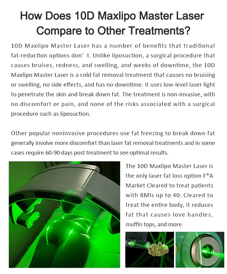10D Diode Laser Slimming Device Stationary Red Green Light 532nm/635nm 2-in-1 Fat Dissolving Slimming Machine for Commercial Use