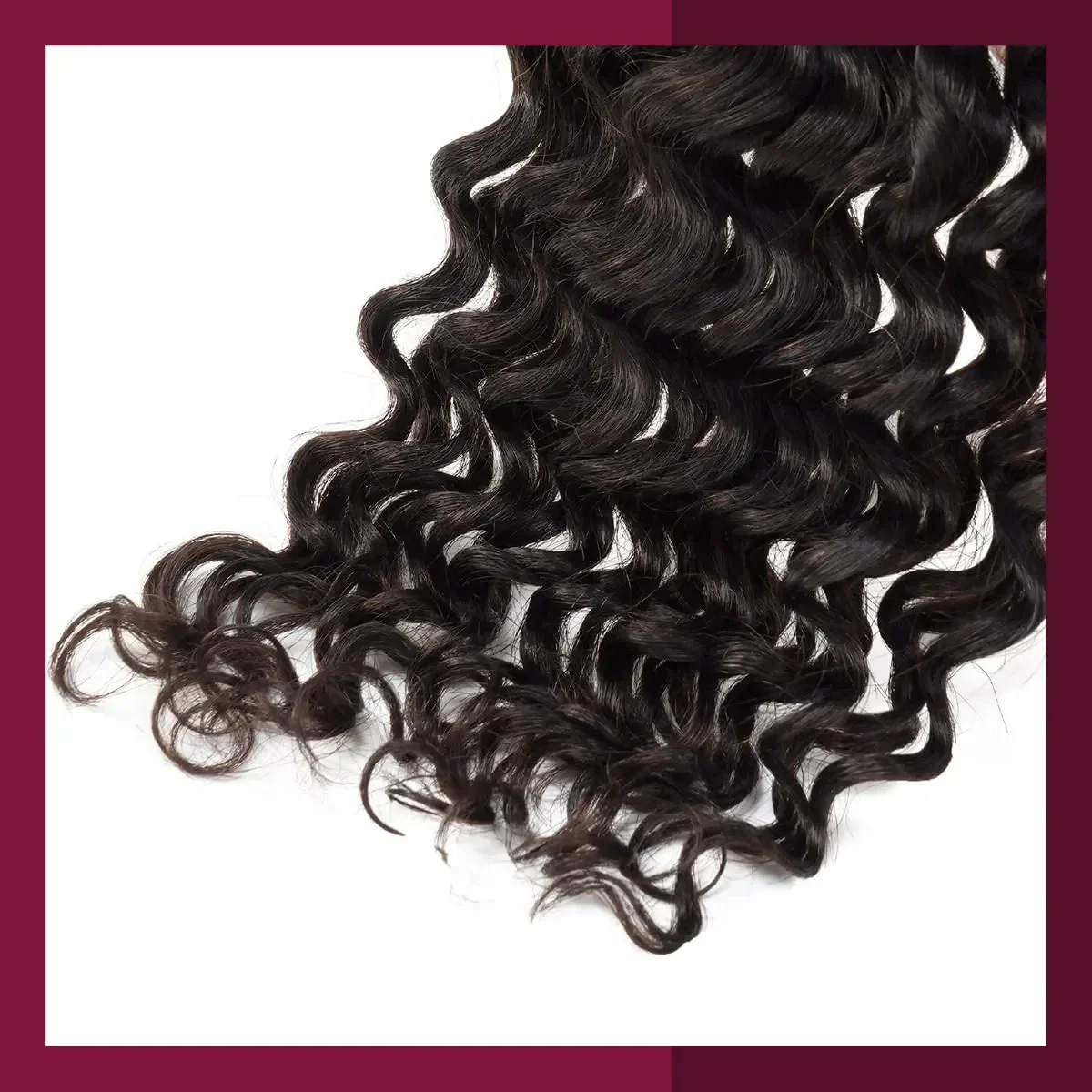 Capelli umani ondulati profondi sfusi per intrecciare trecce all'uncinetto capelli brasiliani Remy senza trama micro trecce pacchi di capelli neri castani 3 pezzi_voghion.com