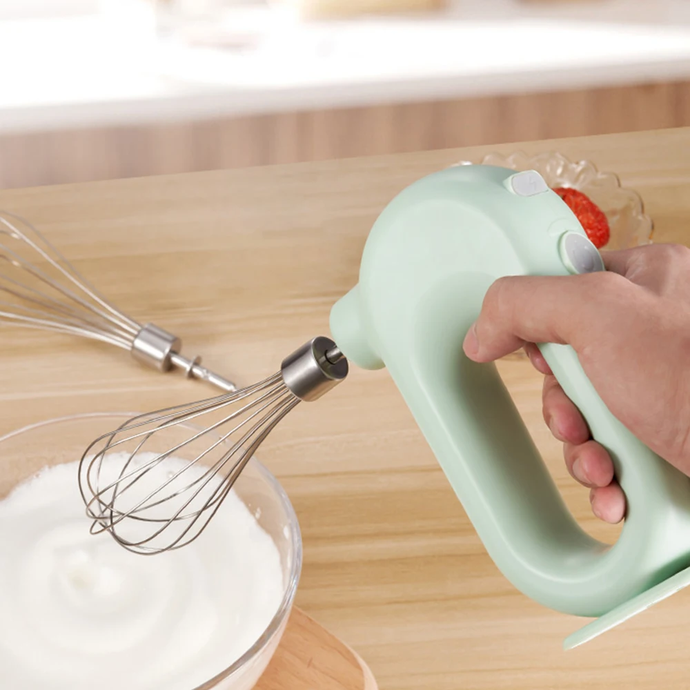 2021 New Wireless Portable Food Blender 4 Speeds High Power Dough Blender Egg Beater Hand Mixer Wireless Electric Egg Whisk