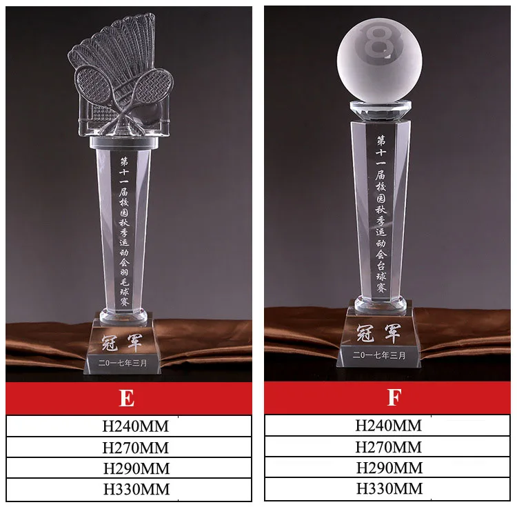 product wholesale custom metal accessory clear crystal glass plate award-30