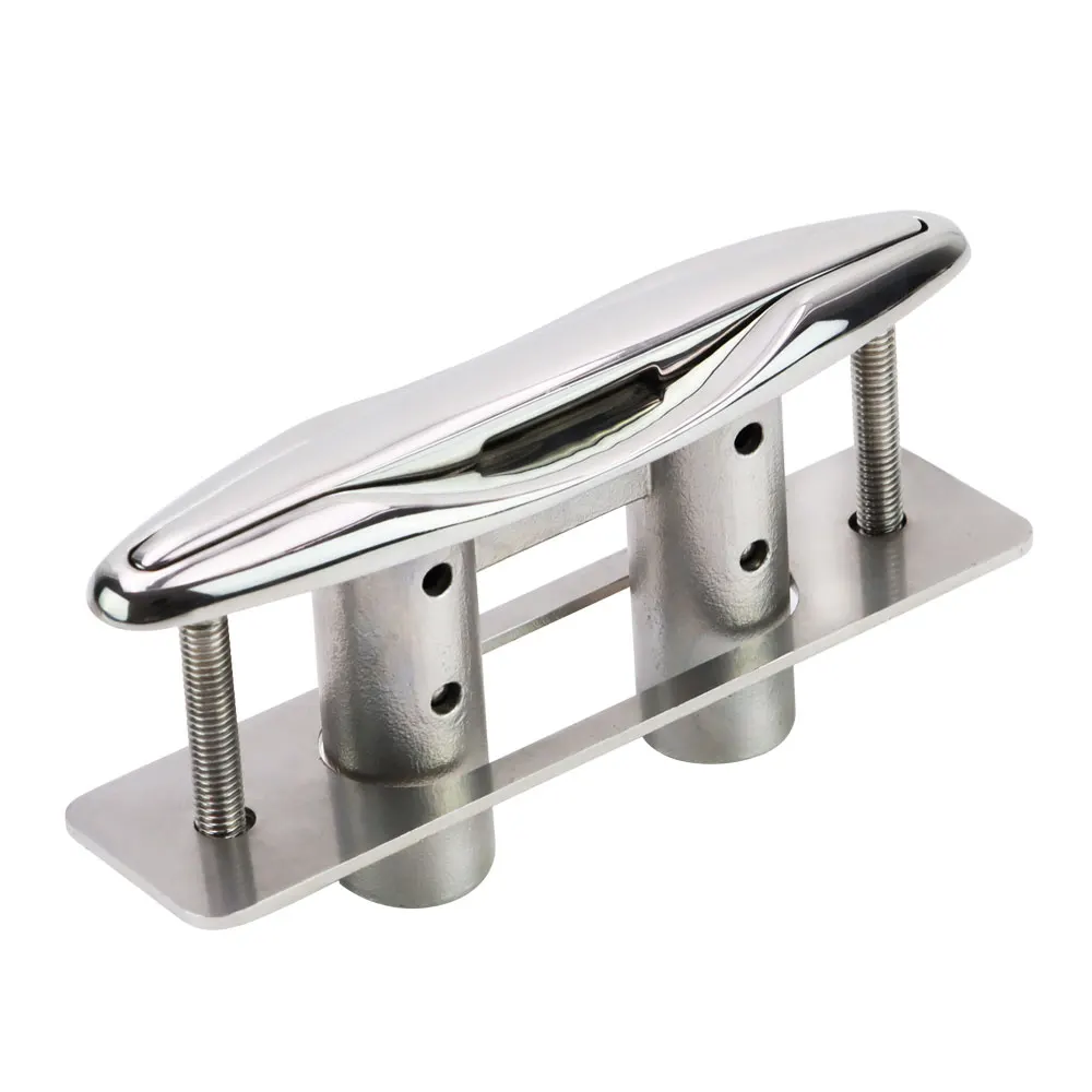 Most Popular Marine Hardware Mooring Cleat Stainless Steel Cable Dual Cleat Marine Hatch Cover Cleat