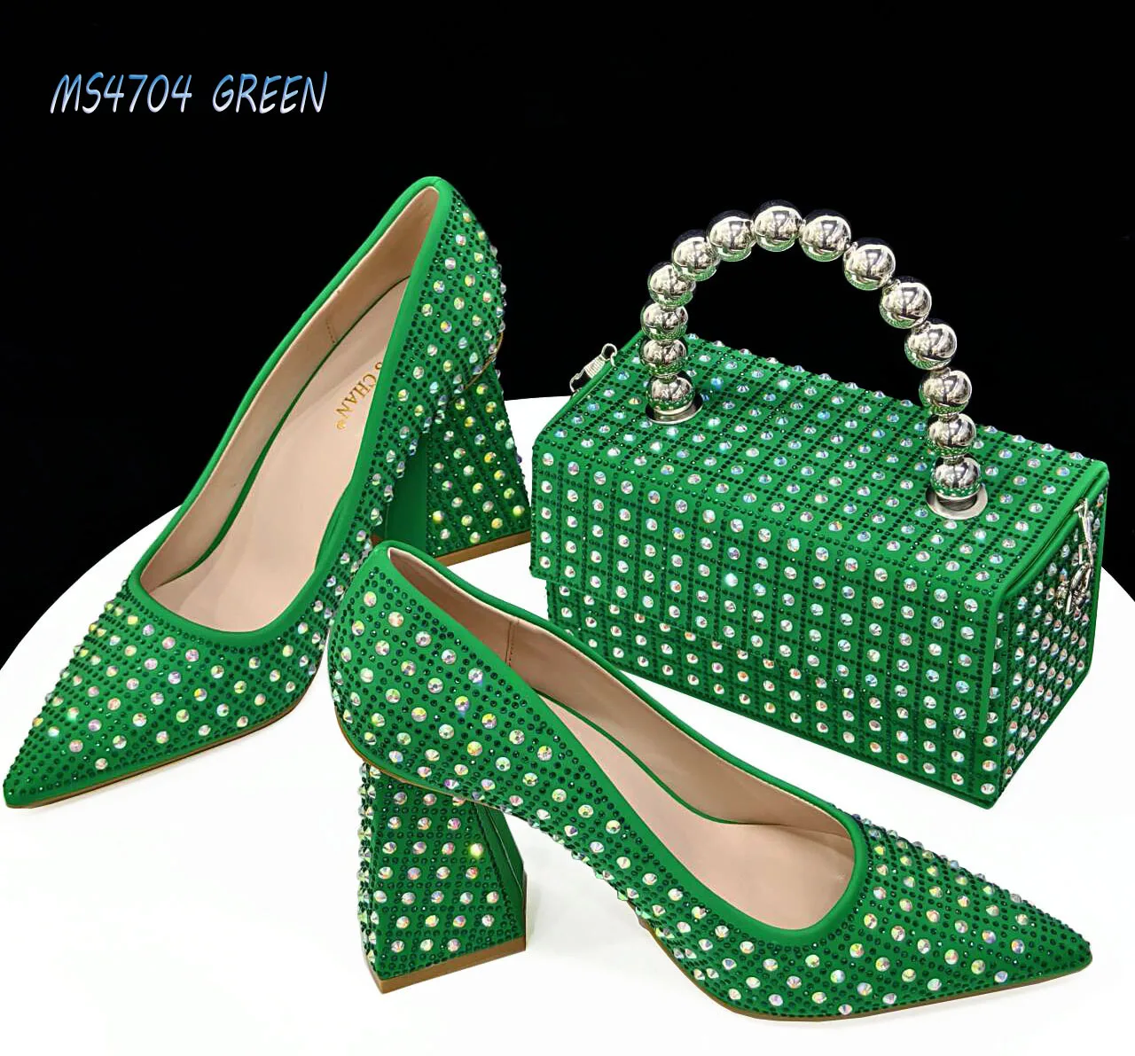 New Styles Shoes and Bag Set - Elegant High Heels and Matching Bag for Women, Stylish and Chic Accessories