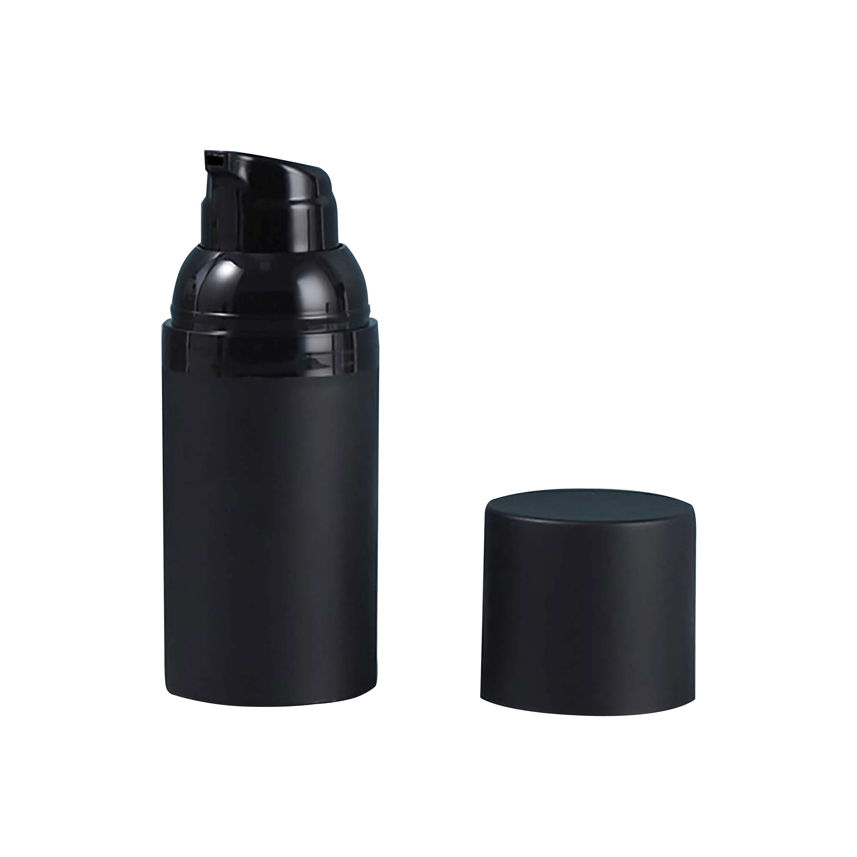 product 30ml 50ml 80ml 100ml push type serum lotion bottle portable black airless bottle with makeup lotion pump-34