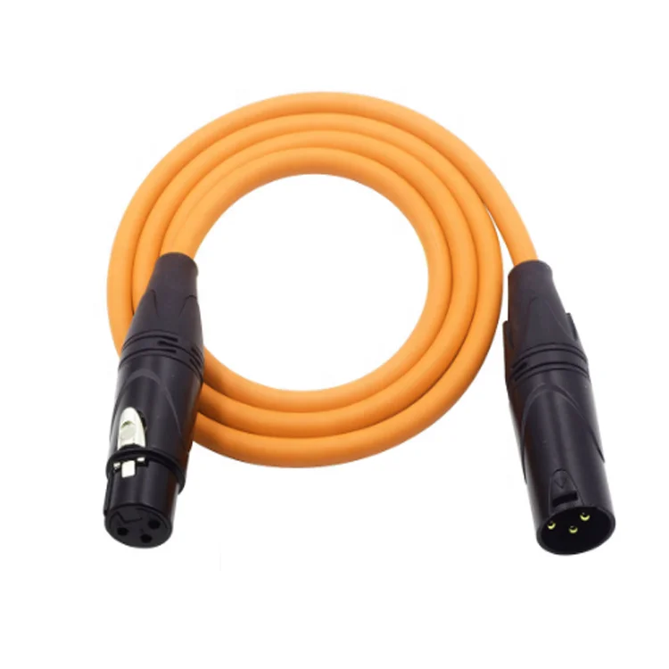 Высокое качество DMX свинцовый штекер 3pin XLR к гнезду 3pin XLR кабели 1 м/2 м под заказ