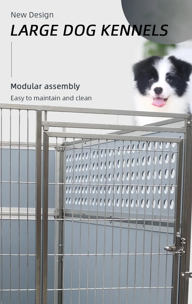 Dog Kennels Large Outdoor Heavy Duty Modular Metal Hdpe Professional