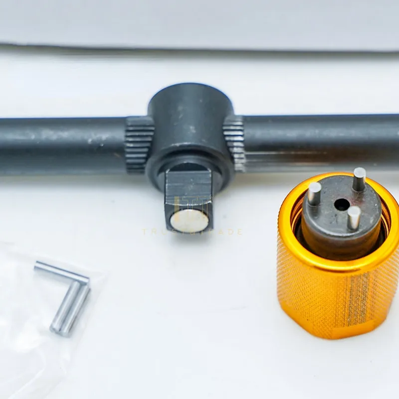 Aly Machine High Grade Universal Common Rail Injector Valve Orifice Plate Removal Disassemble Assemble Tools with 3 Pin Jaw
