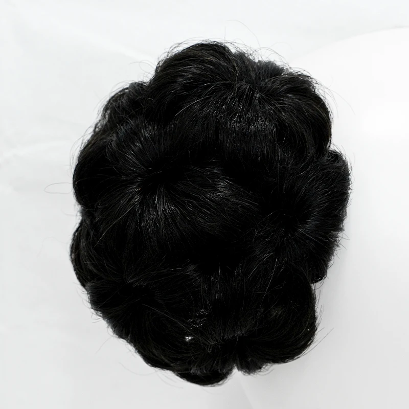 YR пучок волос резинки для наращивания Кудрявые Волнистые грязные синтетические шиньон женщин