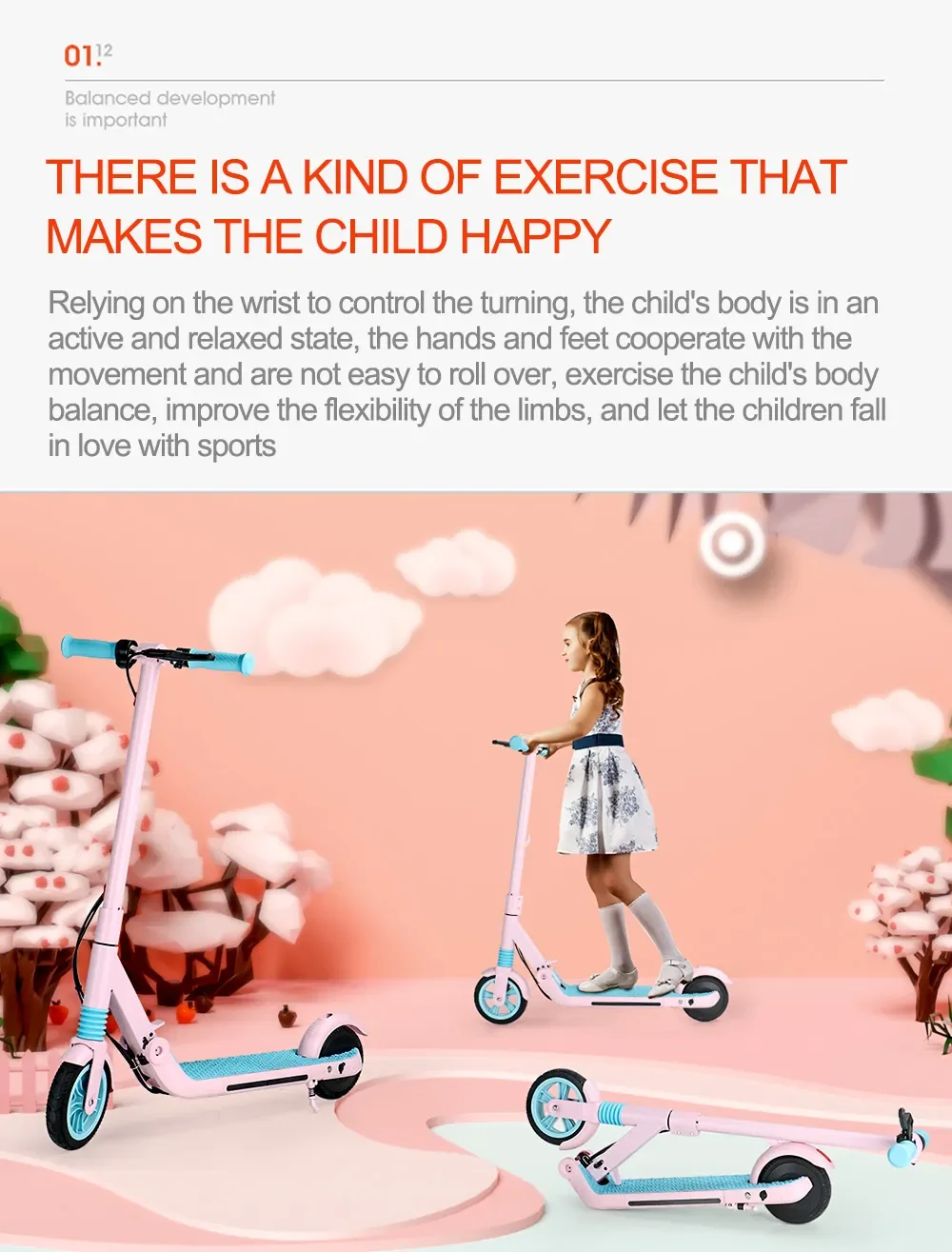 Electric Scooter 2022 Lightweight Electric Kids Scooter 2 Wheel Folding