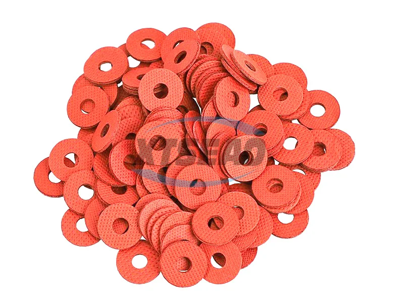 Красная волоконная шайба XTSEAO/изоляционная прокладка уплотнитель для волоконных